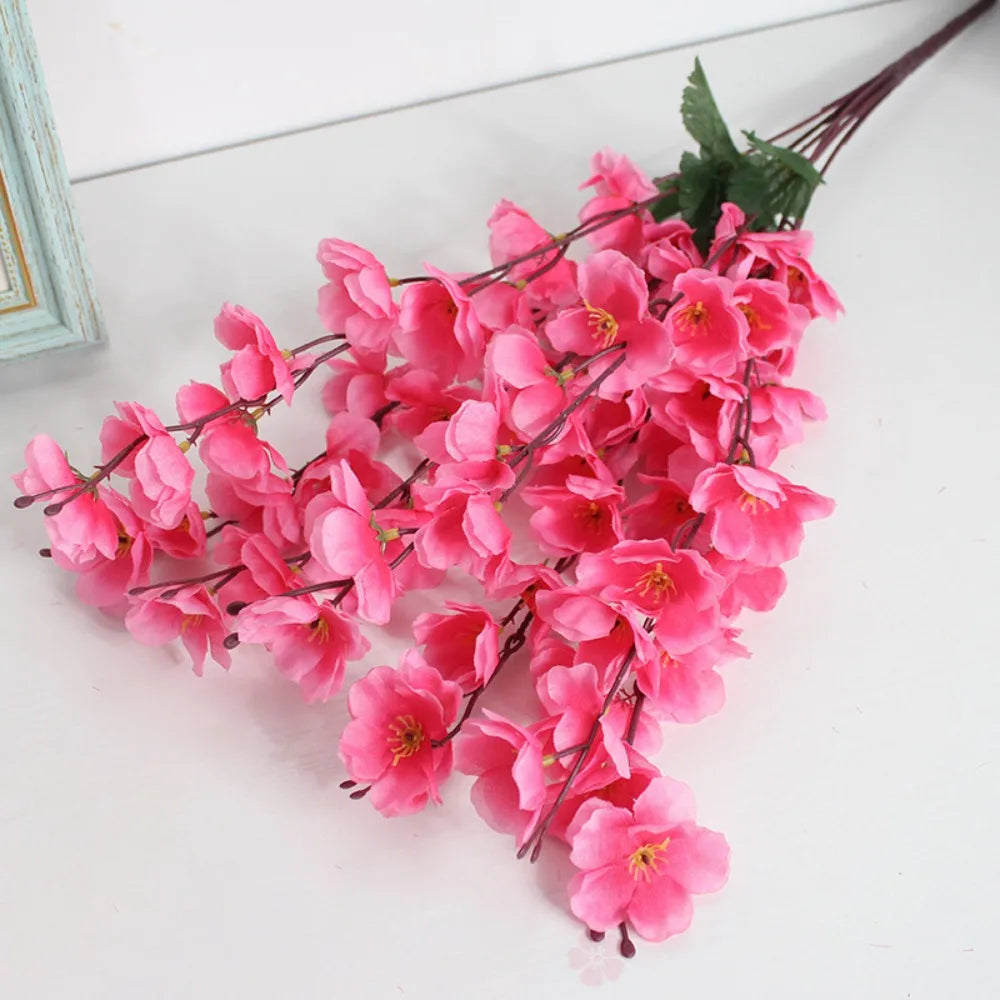 branches artificielles fleurs jaune rouge rose bleu blanc violet modernes intérieur decoration 55cm