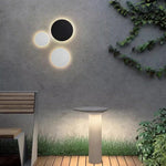 applique murale led moderne noire blanche ip65 étanche 23cm 18cm 135cm