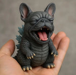figurine chien monstre résine gris créative ornement maison jardin erotique