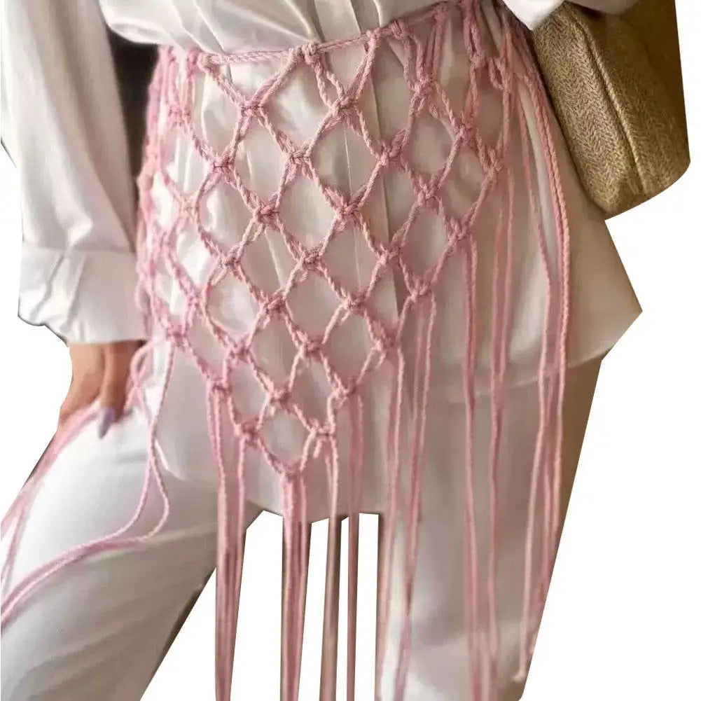 jupe boho chic jaune franges polyester femme opaque trendy