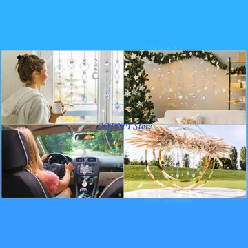 kits diy attrape soleil cristaux transparents reflets irisés métal bohème décoratif