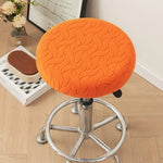 housse tabouret bar velours rayures modernes bleu orange vert gris blanc