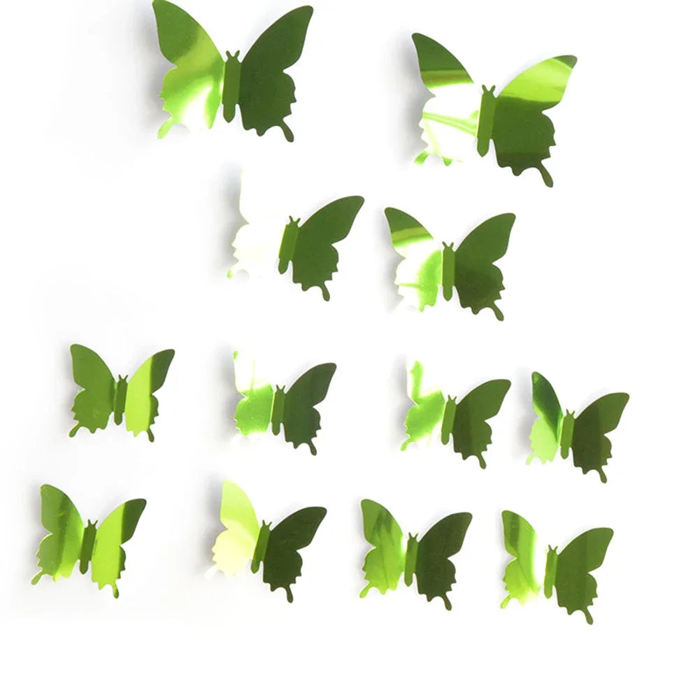 décoration murale papillons 3d autocollants différents minimaliste maison chambre enfants