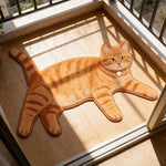 tapis sol antidérapant imperméable chats imprimé noir blanc gris animaux couloir exercice adultes