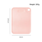 planches découper rectangulaires plastique pp vert pastel rose clair blanc moderne respectueux environnement