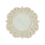 serviettes table brodées dentelle blanc beige classique maison cuisine festives vintage