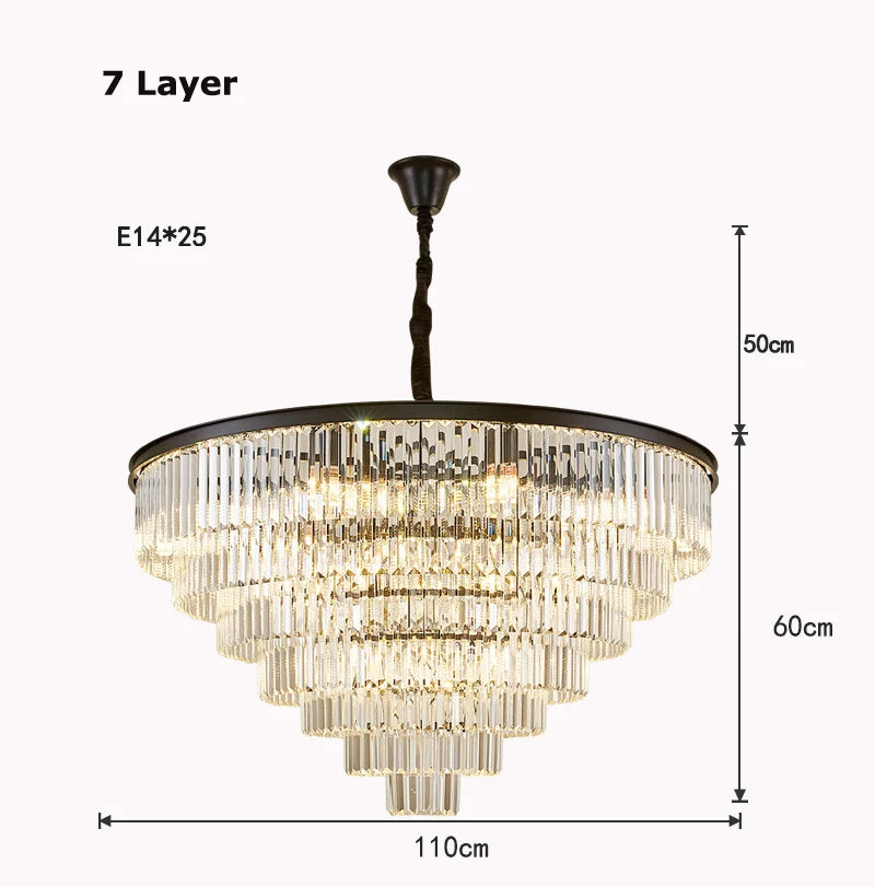 lustre moderne élégant doré transparent prismes géométriques câble led chambre salle mangerhôtel