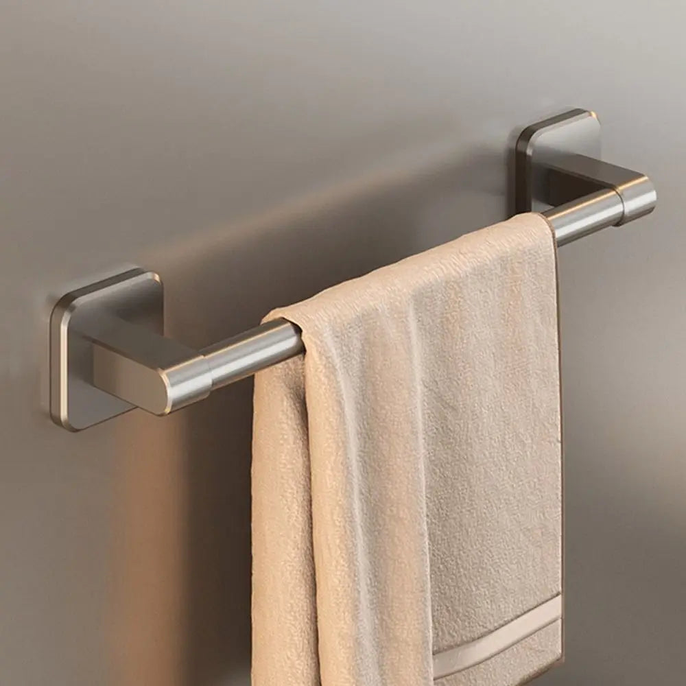 porte serviettes mural adhésif gris lisse durable salle bains 30cm 40cm 50cm moderne