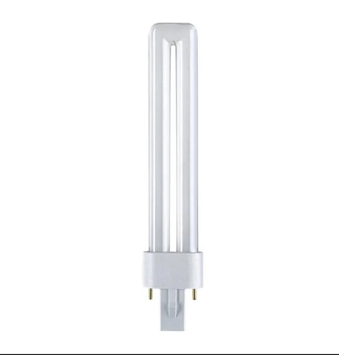 ampoule fluorescente blanc moderne 9w 827 840 860 865 tringles 2pins opaques