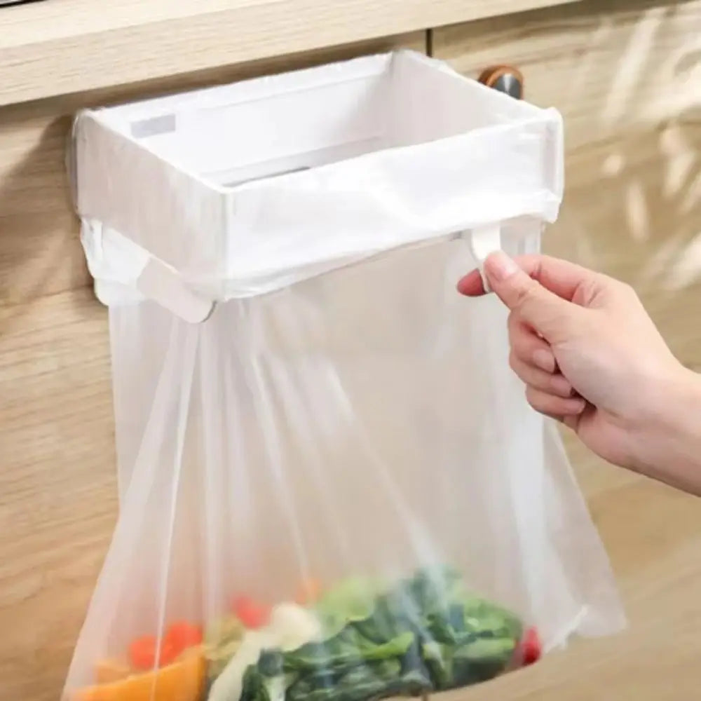bac déchets suspendu transparent adhésif blanc gris moderne pratiqueéconomie espace cuisine