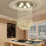 suspension lumineuse moderne élégante cristal filaments dorés salle bain lumière blanche froide 249 2000