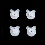 attaches tissu blanc bleu écaillées pièces adhésif pince minimaliste fonctionnel