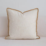 taies d'oreiller décoratives polyester non toxique moderne 30x50cm 45x45cm 50x50cm jacquard beigeclair tissage opacité