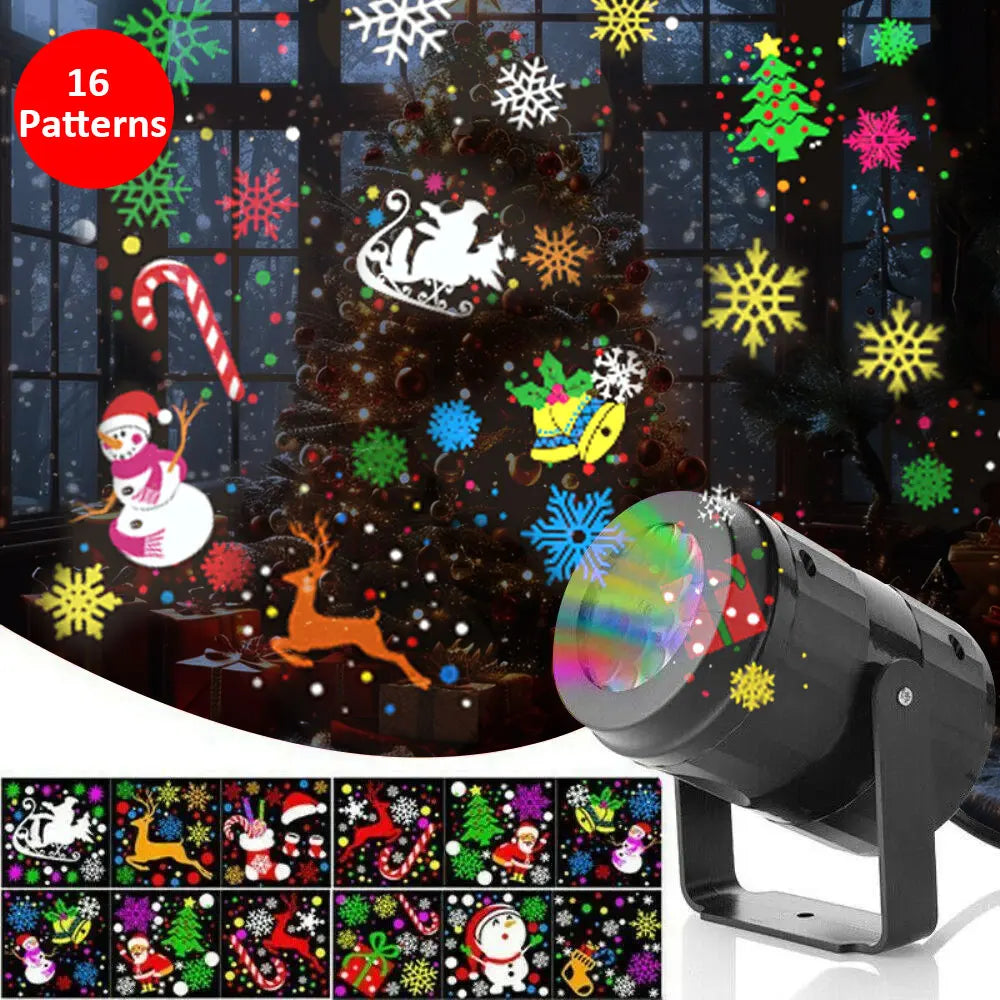 projecteur led noël étoiles rennes bonhomme neige sapins chambre moderne fixations