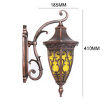 lampe murale classique vintage ornements floraux bronze jaune fixée mur vis douille chambre cuisine