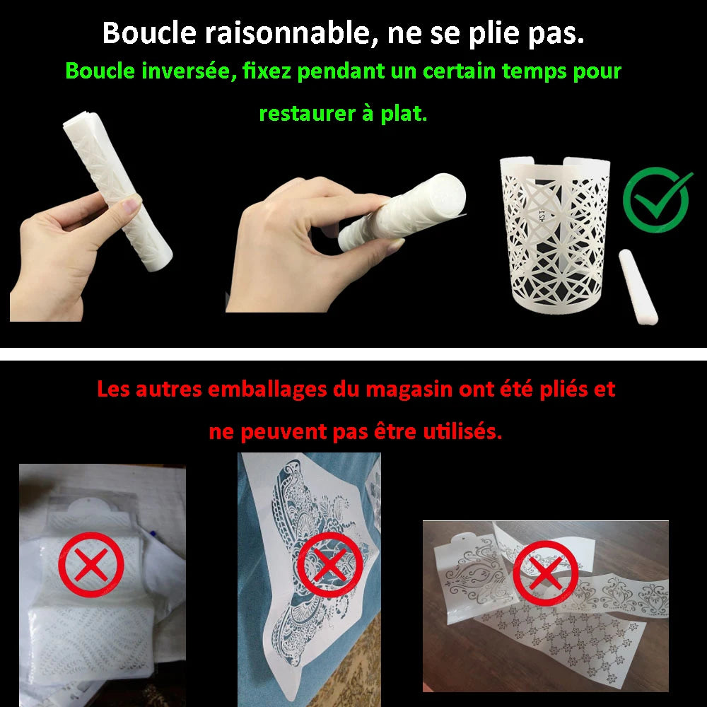 feuille mariage fondant dentelle outil pâtisserie plastique respectueux environnement noir blanc moderne minimaliste