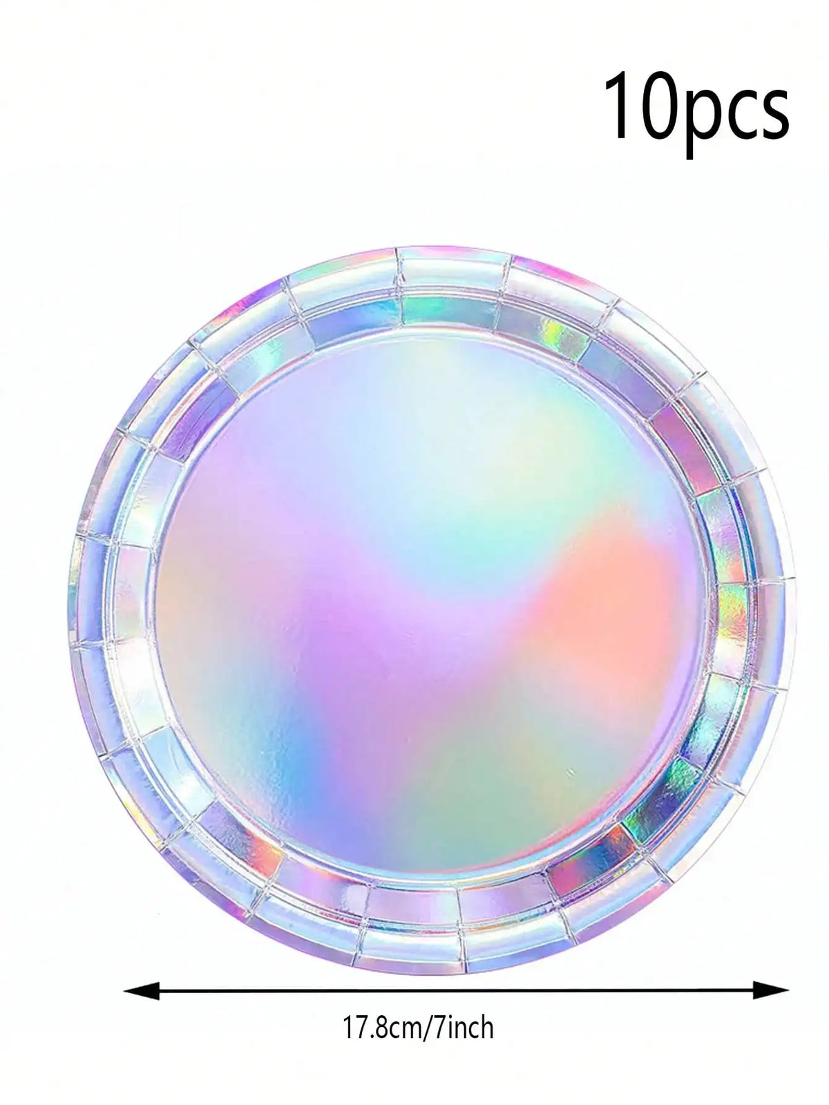 assiettes papier holographiques serviettes festives arc ciel anniversaire mariage noël fêtes enfants avril chinois