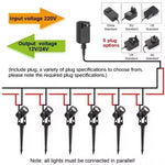 spots led jardin ip65 étanches noirs modernes télécommande adaptable echangement couleurextérieur abs