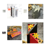 découpe matrices gaufrage cartes scrapbooking boîtes cadeaux motifs modernes points florals geometriques rubans papiers