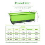 pot fleurs rectangulaire moderne vert blanc bleu drainage auto arrosant lisse pratique
