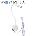 lampe murale led blanche moderne aluminium interrupteur cable chambre salon cuisine