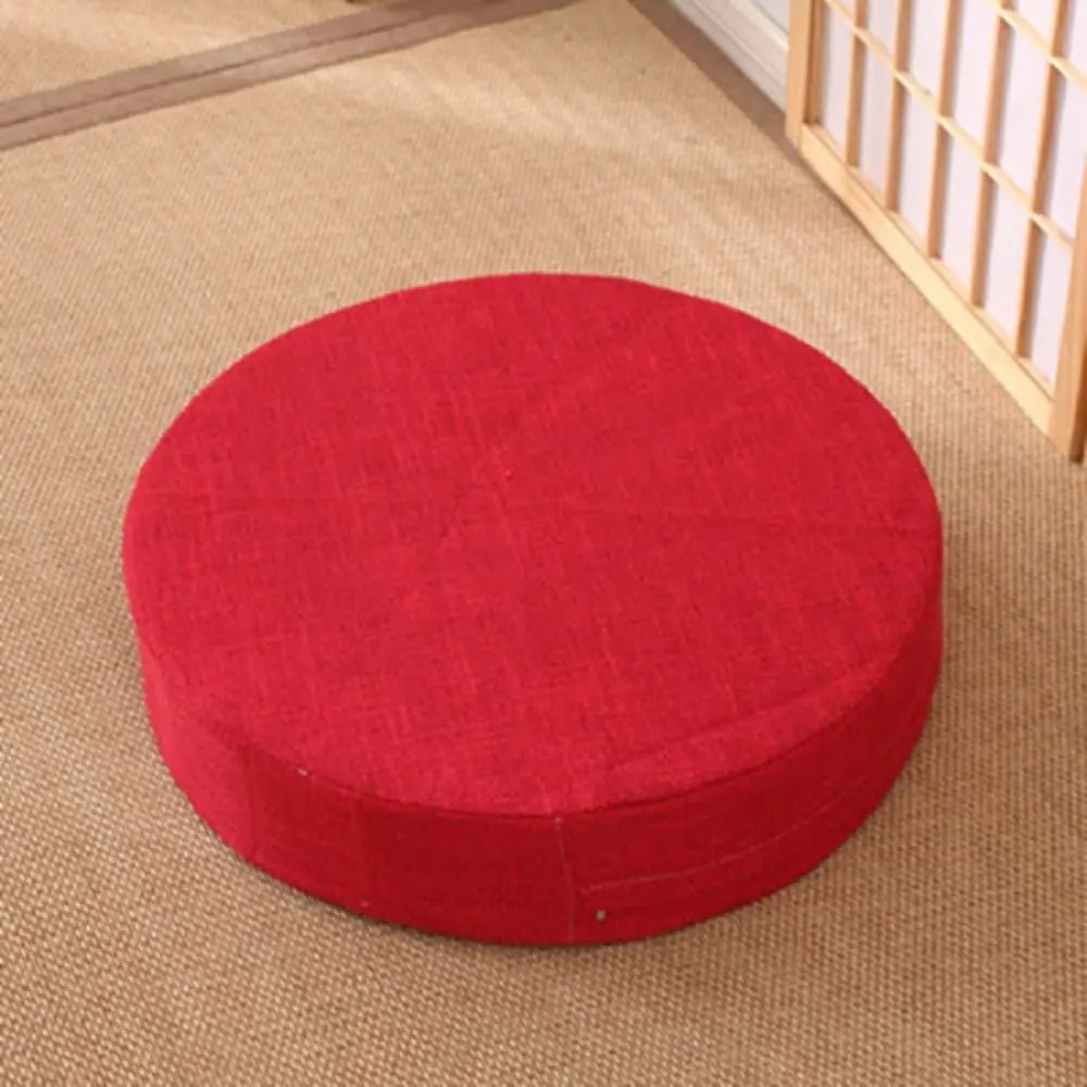 coussin sol tissu lin rouge gris bleu beige marron violet vert moderne minimaliste adhésif
