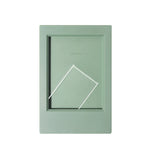 cadre photo moderne minimaliste couleur jaune noir vert blanc bleu rose violet support triangulaire