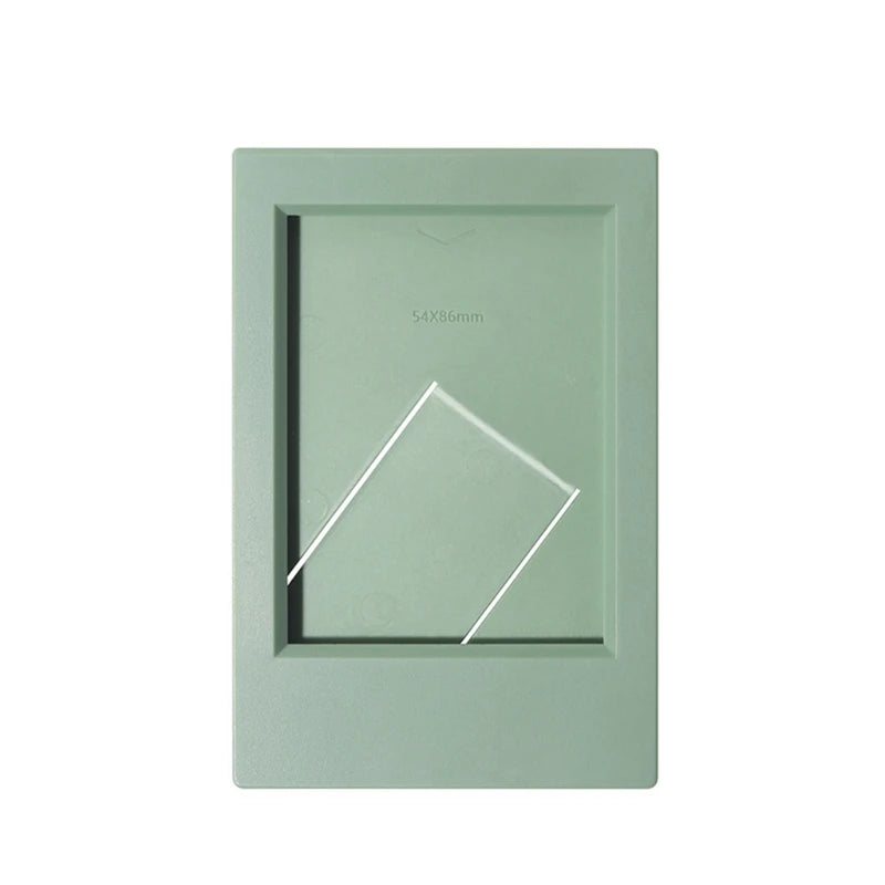 cadre photo moderne minimaliste couleur jaune noir vert blanc bleu rose violet support triangulaire