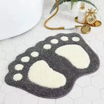 tapis sol doux absorbant traces pieds motif moderne couleur gris violet rose vert rouge