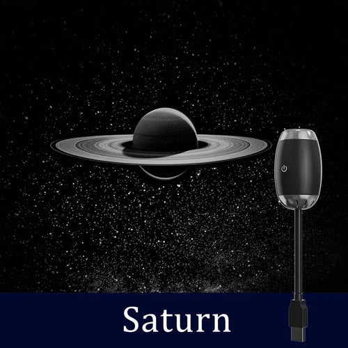 projecteur ciel étoilé galaxie trou noir saturne veilleuse led moderne câble usb noir fixations