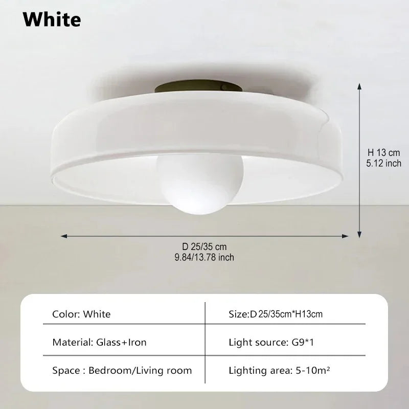 lampe led moderne vert jaune noir blanche adhésive rond lisse opaques chambre salon