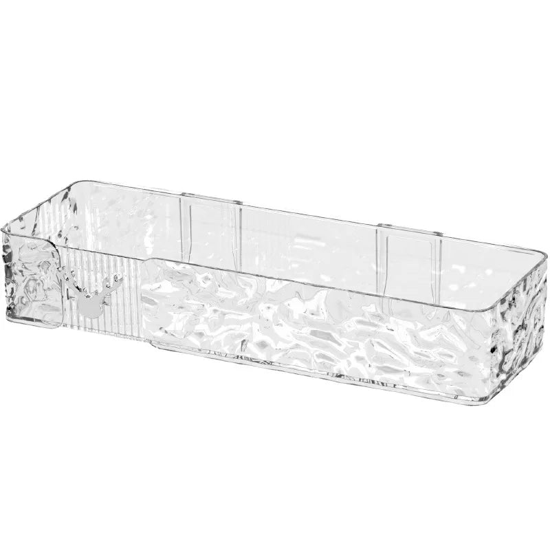 organisateur salle bain étagère murale transparent moderne luxe diffuseur huiles essentielles pots crème flacons