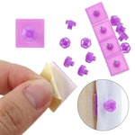 Clips adhésifs porte grillage violet bleu moderne 2cm 2cm fixations