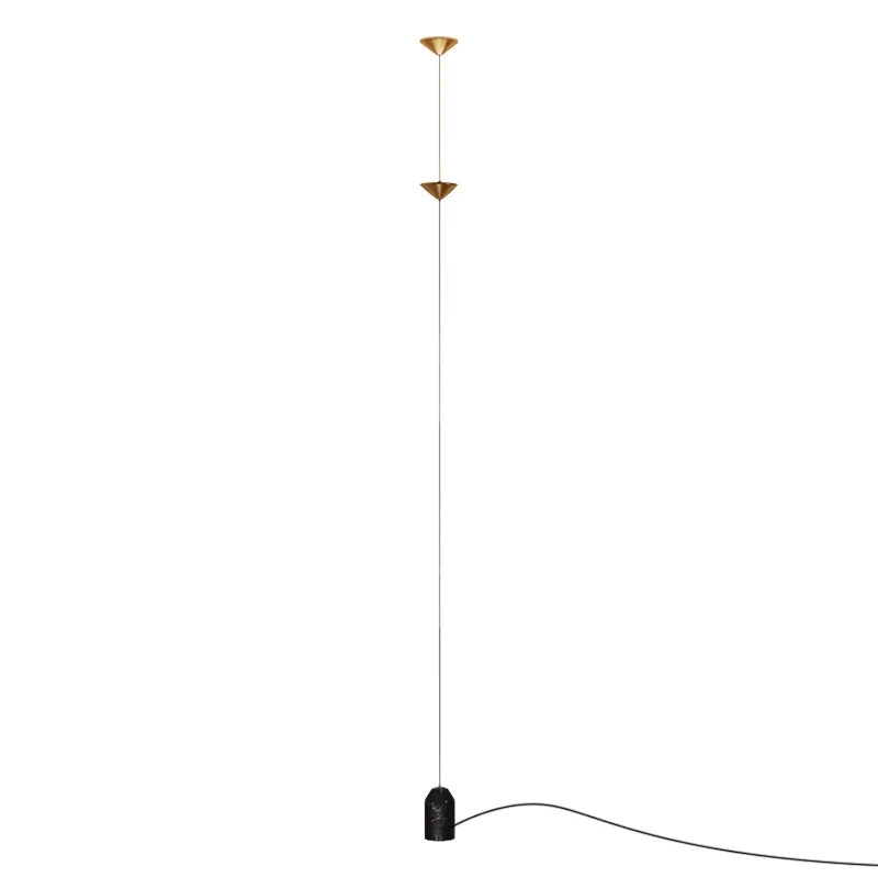 lampe suspension contemporaine marbre noir sources lumineuses 11 15w led noire dorée