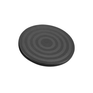 support plancher moderne rayures concentriques noir antidérapant adhésif dimensions gravées diamètre variable