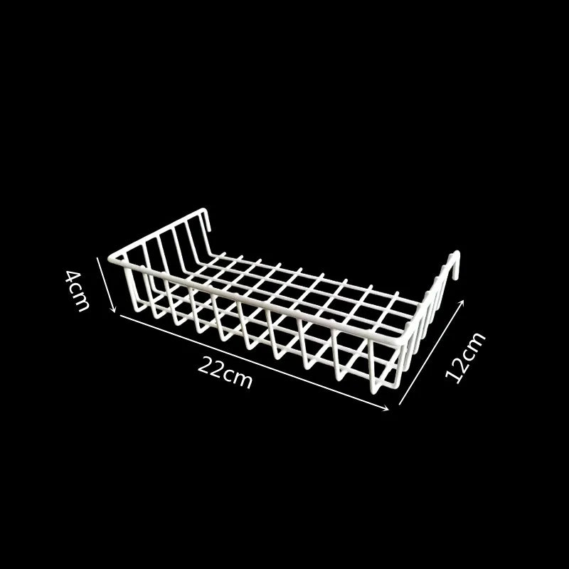 grille métallique moderne suspension murale bacs blanc noir reticule