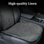 coussin siège tissu lin couvre revêtement arrière clips gris moderne protection voiture
