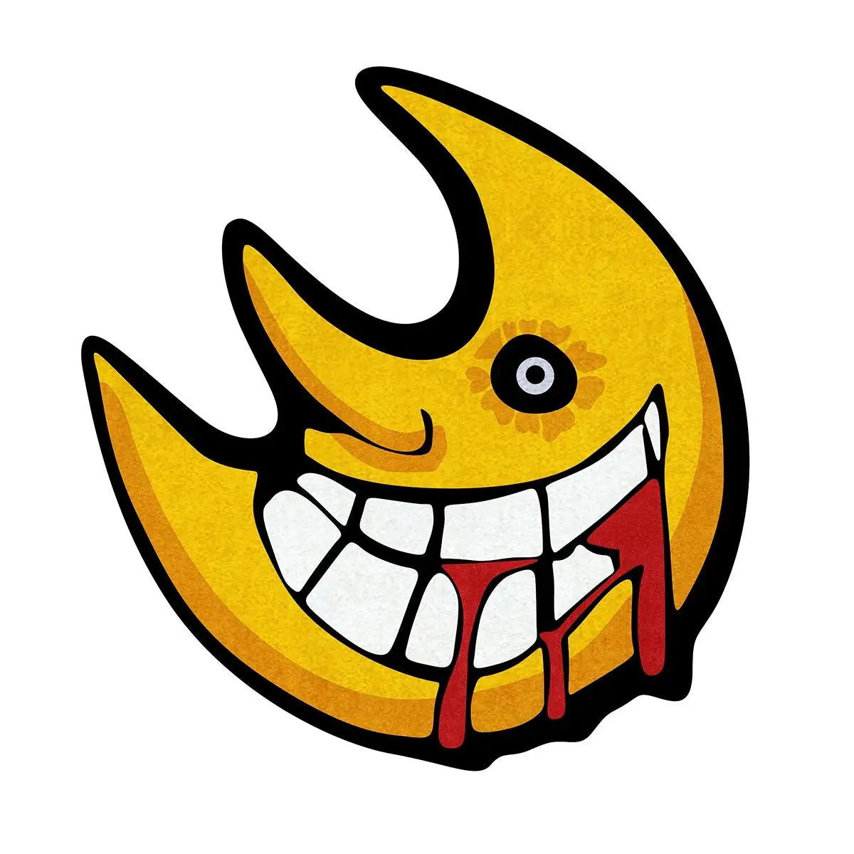 tapis dessin animé souriant jaune noir contemporain antidérapant intérieur extérieur prière camping voyage