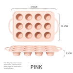 moule silicone muffins cupcakes antiadhésif couleur vert rose jaune texturé moderne minimaliste