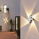 applique murale led noir contemporaine 4w 6w 7w interrupteur bouton geometrique simple
