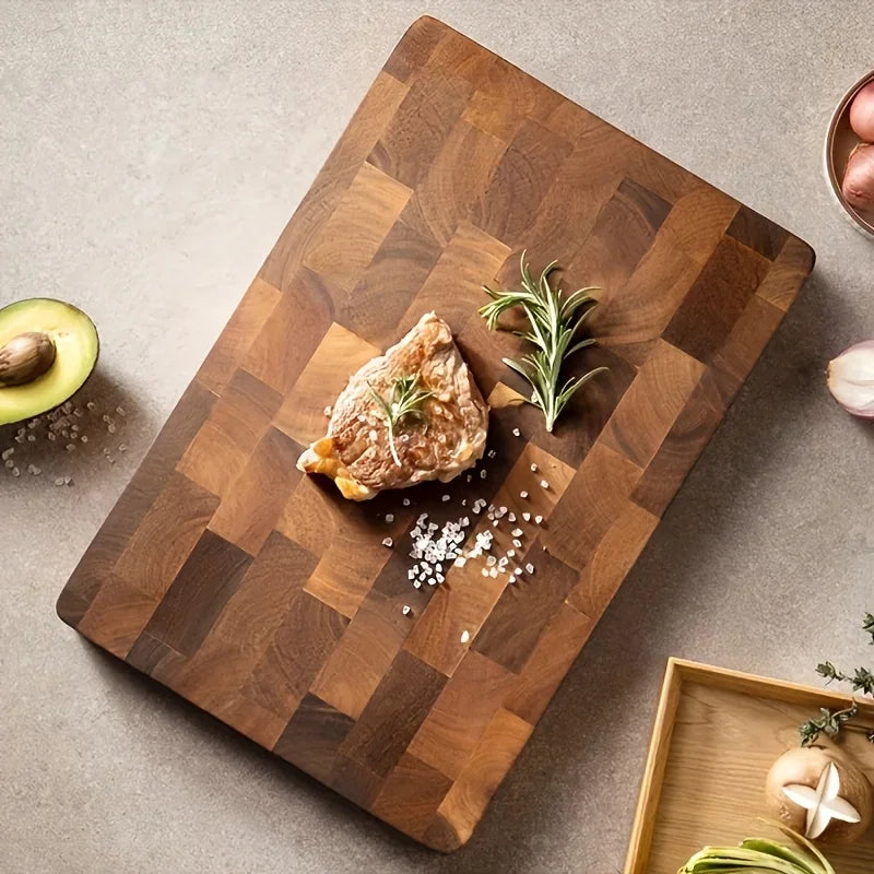 planche découper bois géométrique moderne rustique découpe viande fromage légumes pain