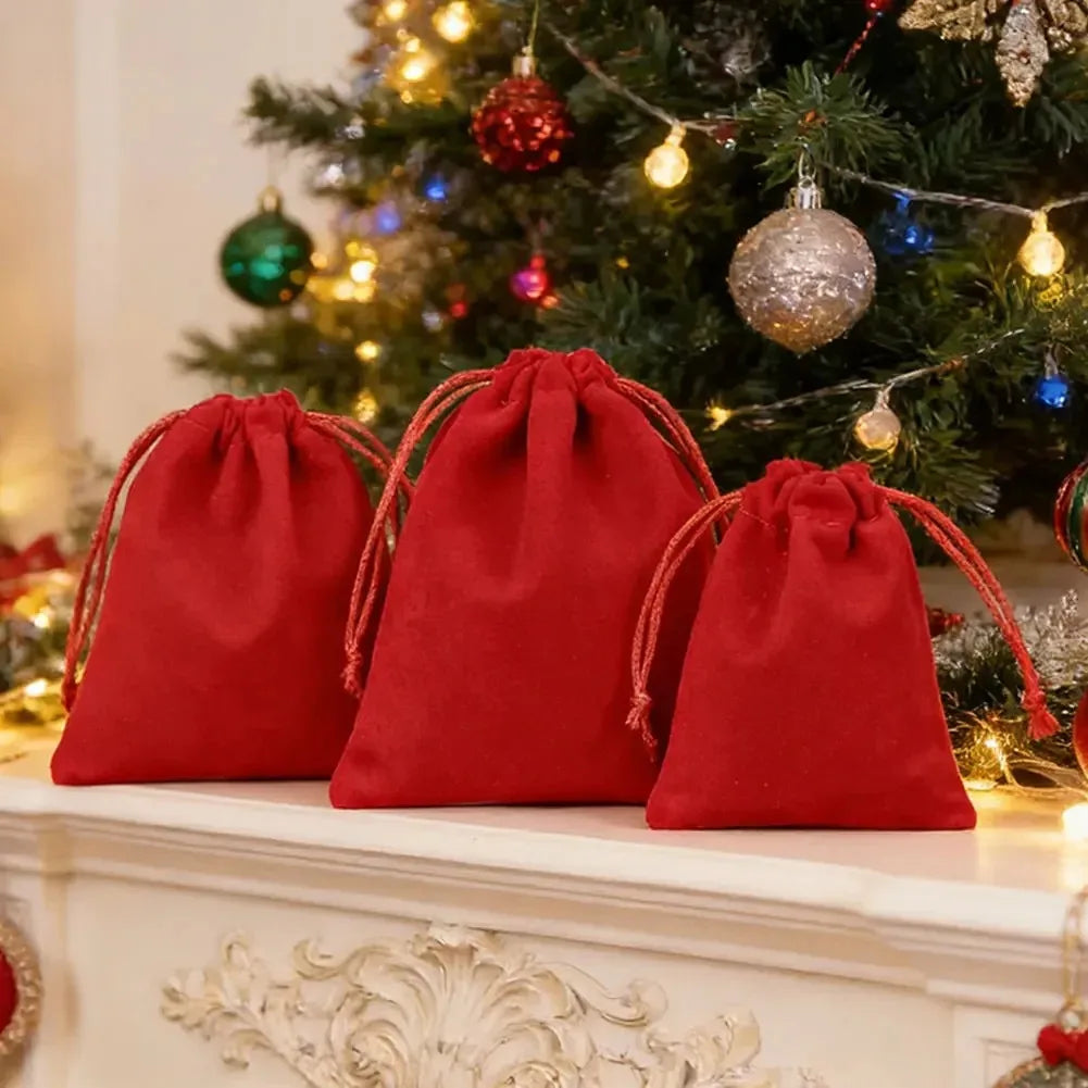 petit sac velours cordon bijoux cadeaux mariage noël fête cadeau