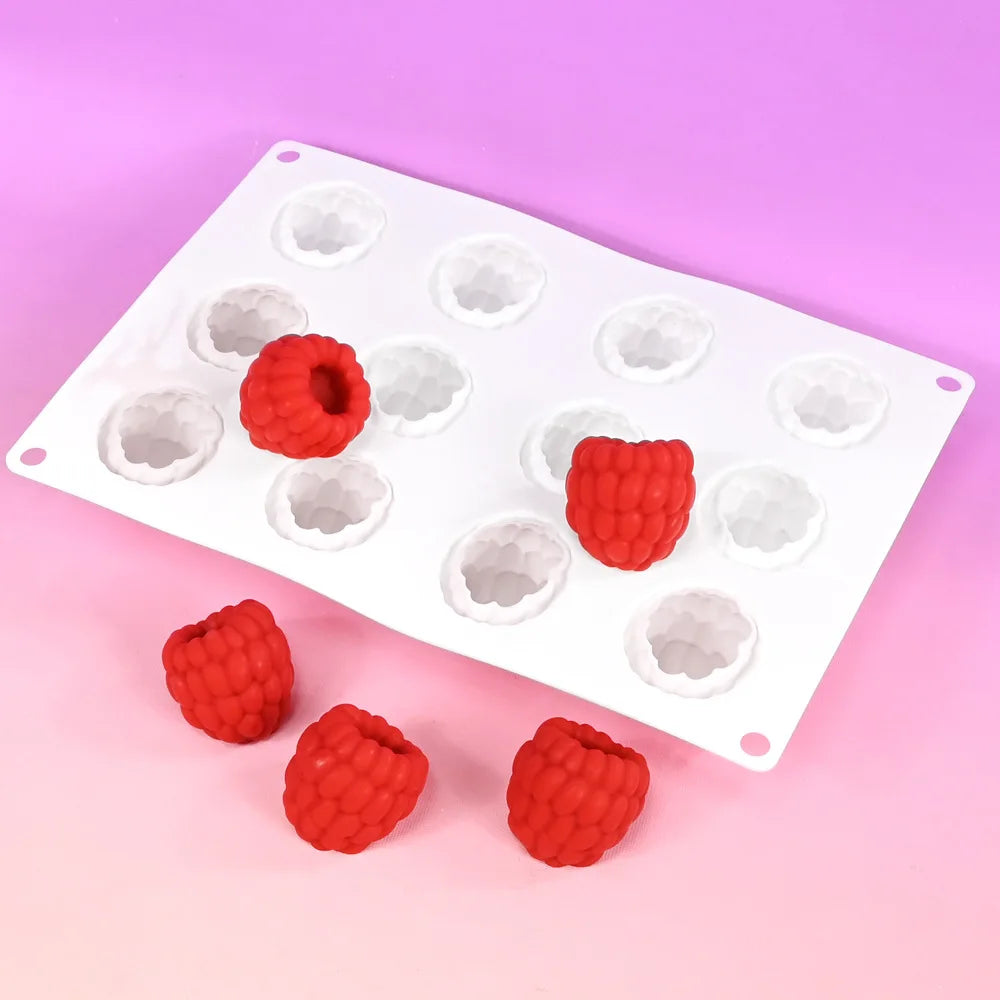moules silicone fruits rhubarbe pomme poire fraise gâteau décoration bakeware modernes cuisine écofriendly
