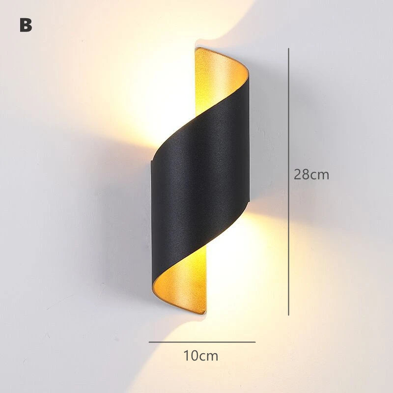 applique murale led moderne or blanc minimaliste fixée mur source lumineuse led 249 2000