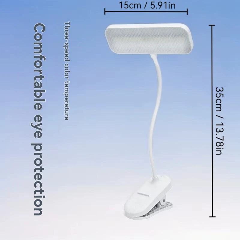 lampe pince usb blanc moderne interrupteur tactile flexibilité led 5v cem rohs