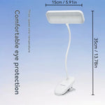 lampe pince usb blanc moderne interrupteur tactile flexibilité led 5v cem rohs