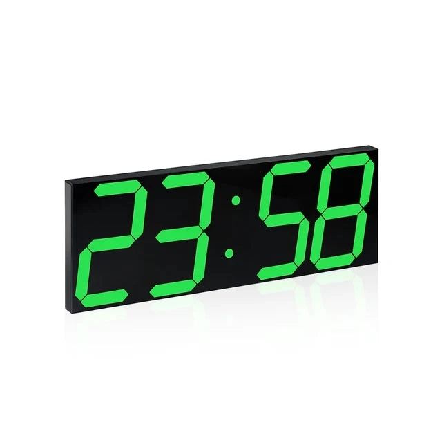 horloge murale digitale led moderne grande taille noir blanc jaune vert lumineuse télécommande