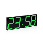 horloge murale digitale led moderne grande taille noir blanc jaune vert lumineuse télécommande