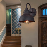 Détail du design retro de l'applique murale noire avec éclairage LED