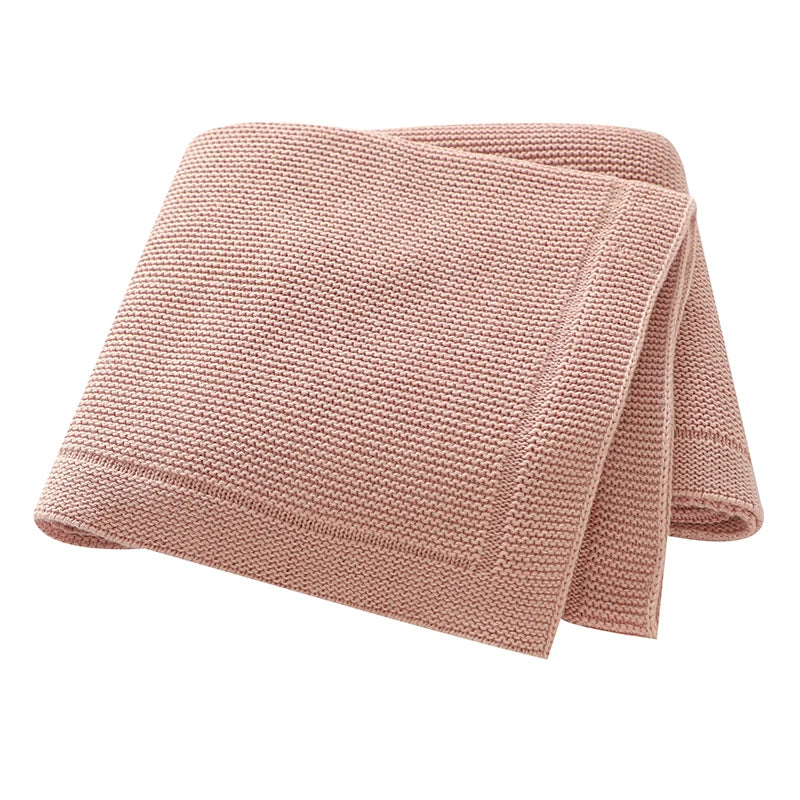 couverture bébé unisexe coton solide toute l'année rose fine opaque simple